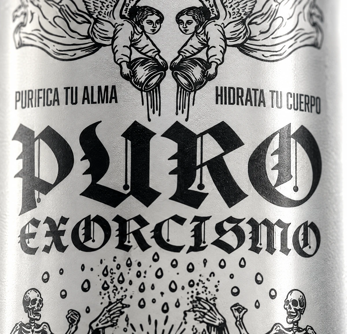 Logotipo PURO EXORCISMO en tipografía gótica
