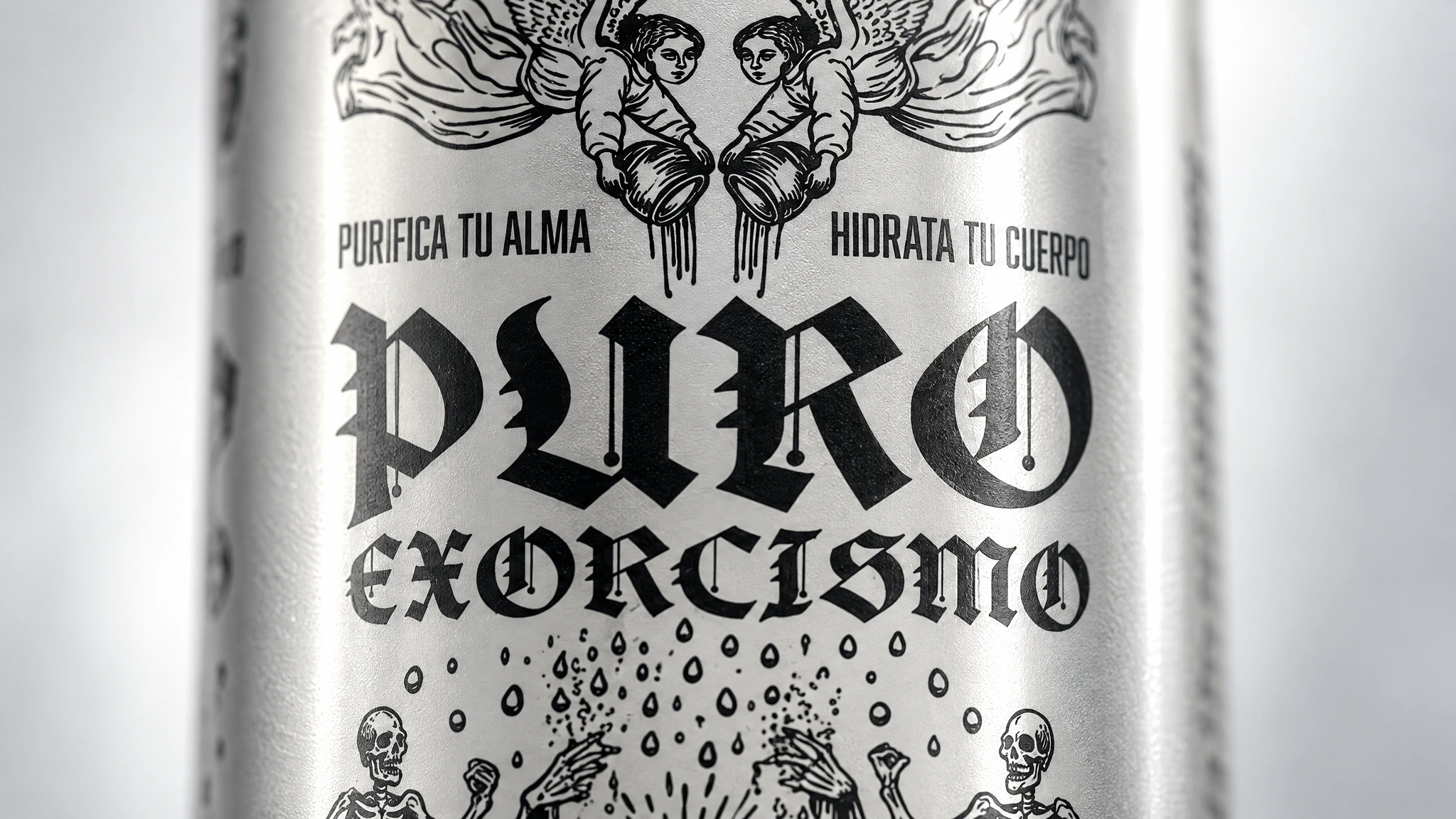 Logotipo PURO EXORCISMO en tipografía gótica